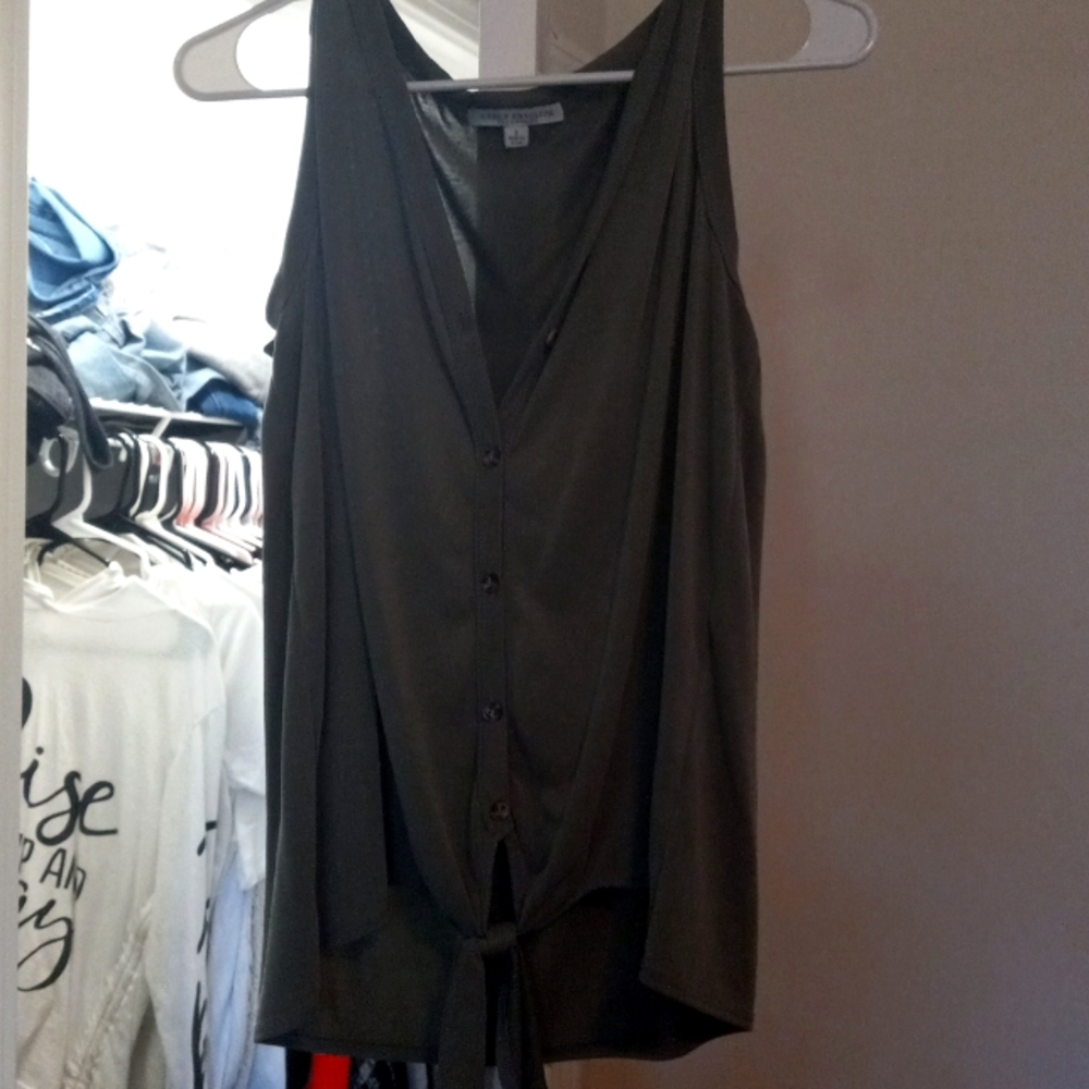 Olive green top
